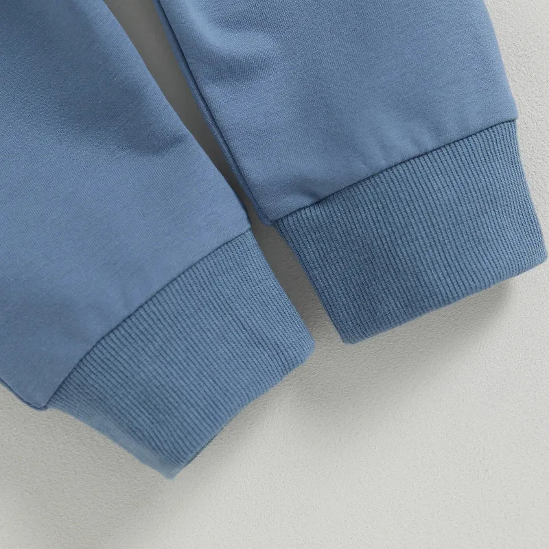 Baby Boy 2-Piece Outfit Set| Long Sleeve Sweatshirt & Elastic Pants Clothes (0-3Years)