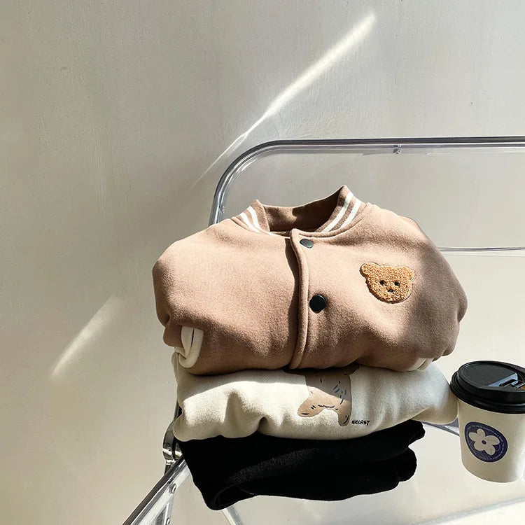 Stylish and Warm Fleece Jacket for Toddler Boys and Girls (0-3 Years).