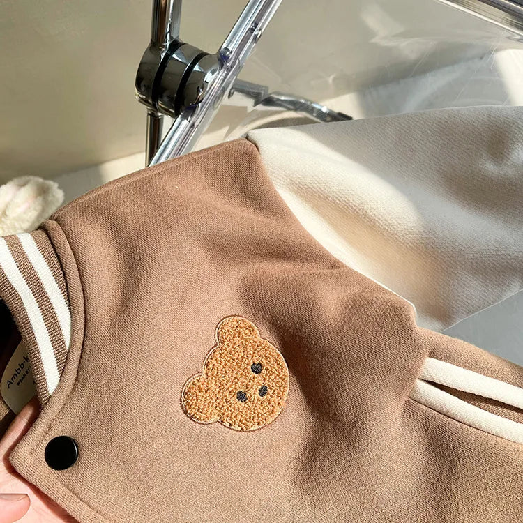 Stylish and Warm Fleece Jacket for Toddler Boys and Girls (0-3 Years).