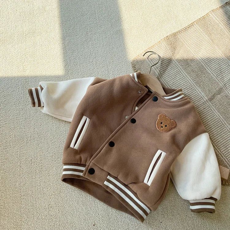 Stylish and Warm Fleece Jacket for Toddler Boys and Girls (0-3 Years).
