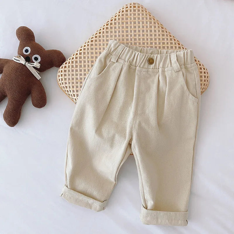 Kids Pants – Four Seasons Elastic Waist Casual Trousers for Boys and Girls (1-5 Years)