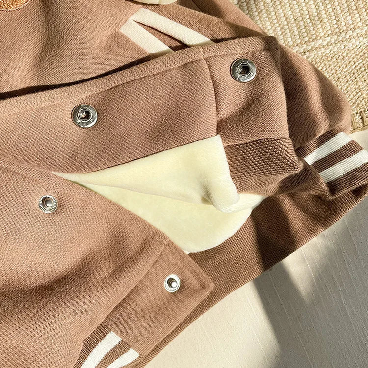 Stylish and Warm Fleece Jacket for Toddler Boys and Girls (0-3 Years).