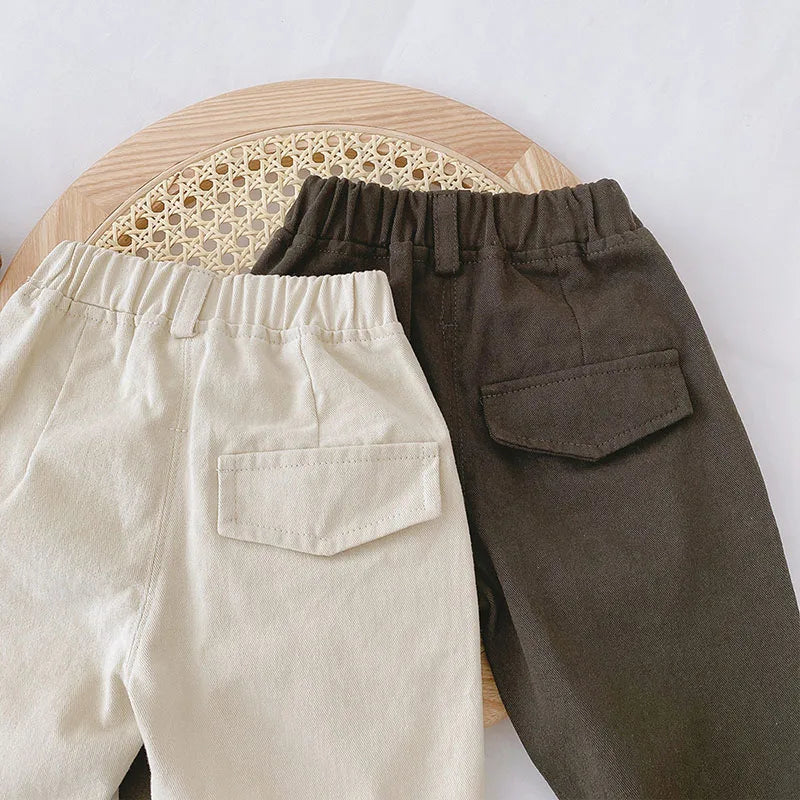 Kids Pants – Four Seasons Elastic Waist Casual Trousers for Boys and Girls (1-5 Years)