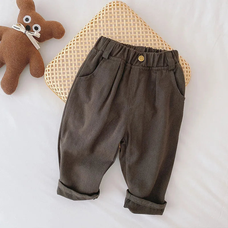 Kids Pants – Four Seasons Elastic Waist Casual Trousers for Boys and Girls (1-5 Years)