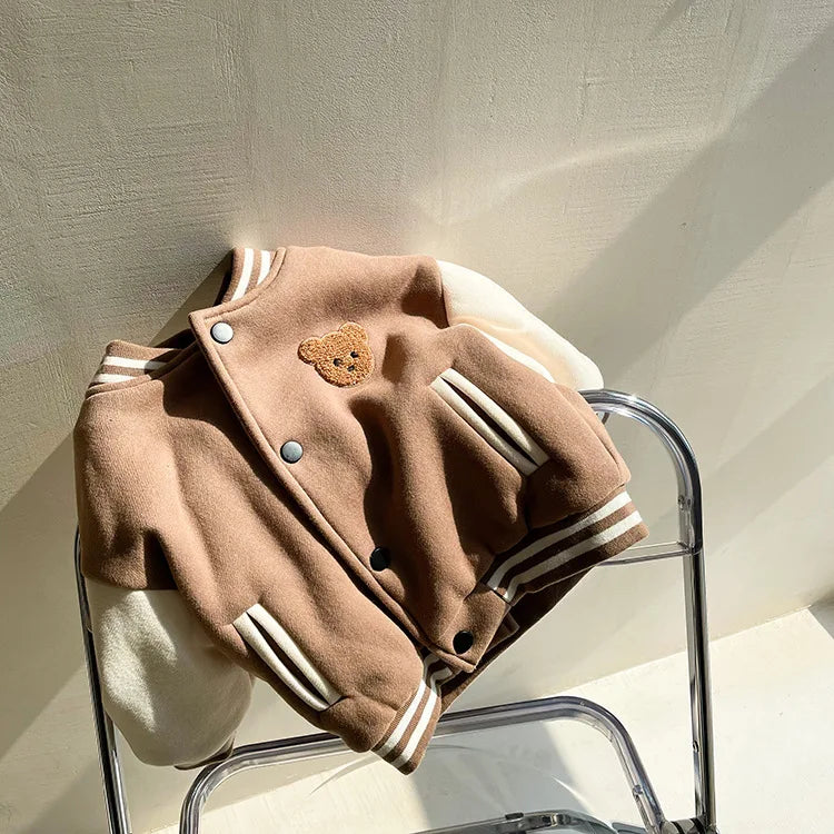 Stylish and Warm Fleece Jacket for Toddler Boys and Girls (0-3 Years).
