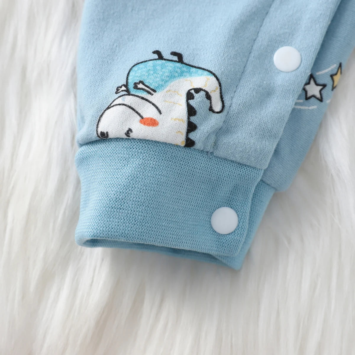 100% Cotton Baby Jumpsuit – Adorable Animal Print Newborn Crawling Suit (0-18 Months)