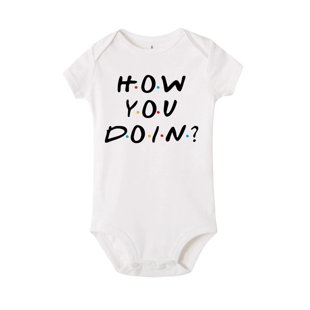Newborn Baby Jumpsuit Girl Boy Clothes 'Mama Is My Best Friend Print'