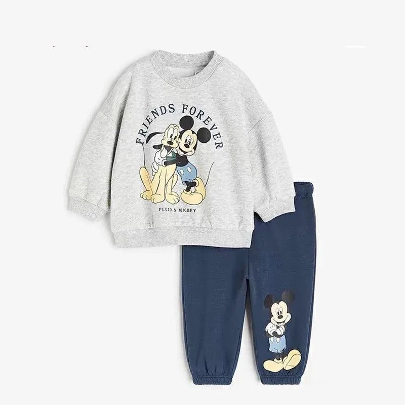 Kids' Lightweight Tracksuit Set – Stylish Long-Sleeve Pullover Hoodie and Sweatpants for Boys and Girls (6M-4Years).