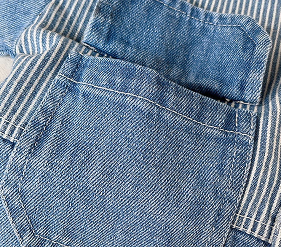 Boys' Denim Jacket | Fashionable Striped Jean Outerwear for Kids & Toddlers (9M-5Years)