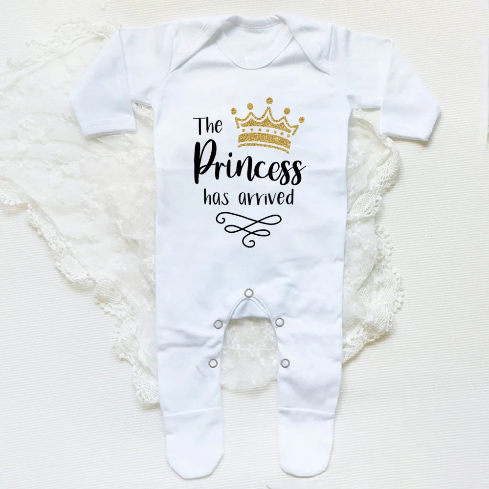 Newborn Baby Girl Coming Home 'The Princess Has Arrived' Romper