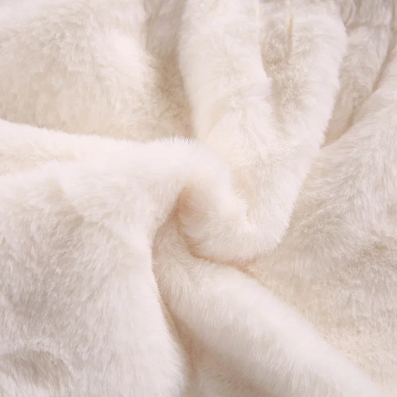 Warm Winter Coats for Baby Girls: Thick Faux Fur Hooded Jacket for (12M-7Years)