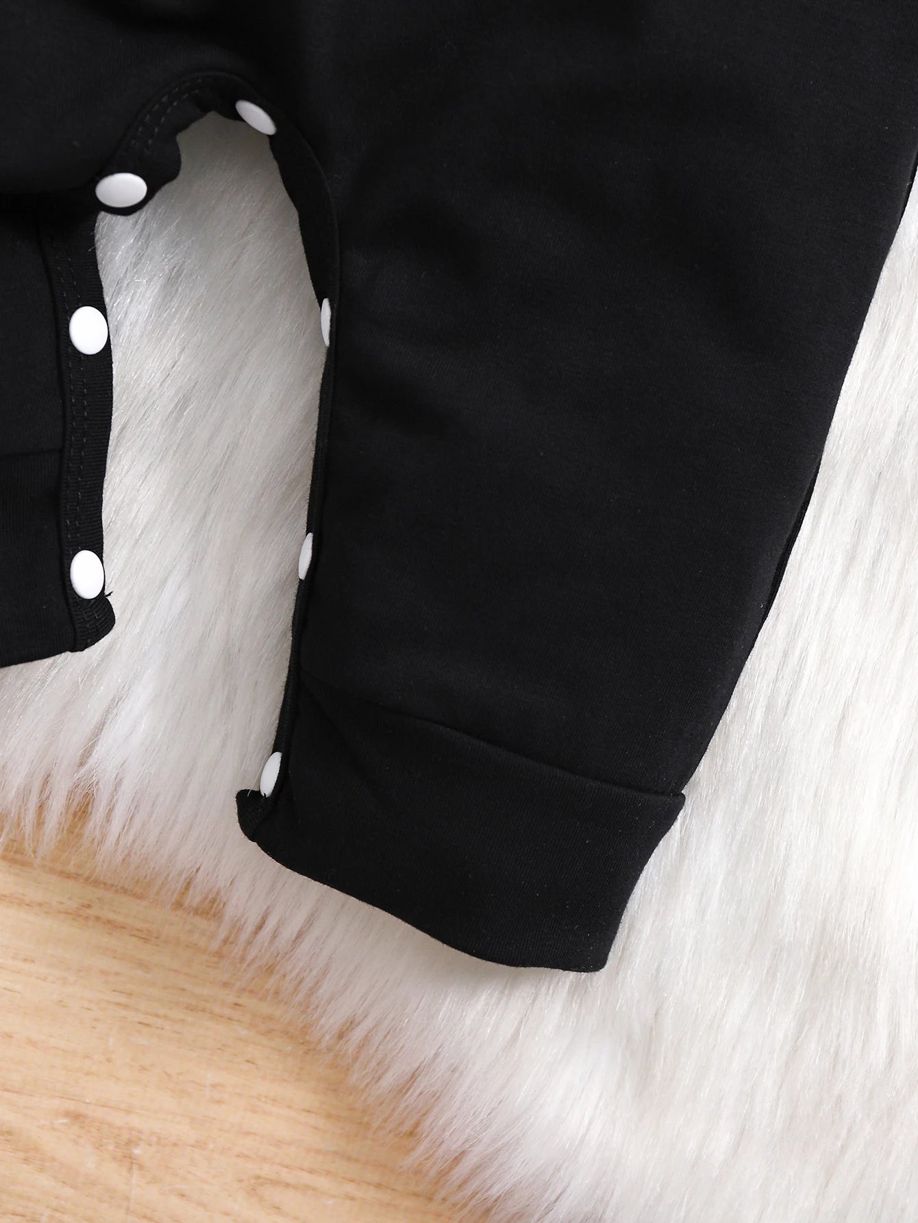Newborn Baby Boys Romper with Hat ‘’Born to be COOL‘’ Cartoon Bear Print Long Sleeve