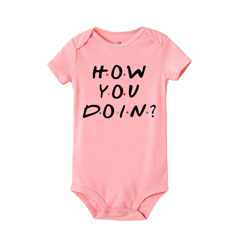Newborn Baby Jumpsuit Girl Boy Clothes 'Mama Is My Best Friend Print'