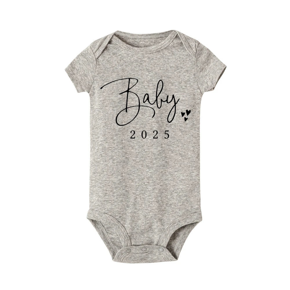 Coming Soon: 2025 Newborn Baby Rompers! Perfect for Summer, our adorable bodysuits for boys and girls are ideal for pregnancy reveals or toddler jumpsuits