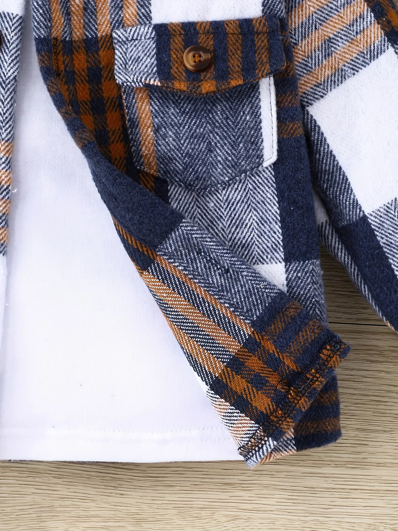 Autumn and Winter Plaid Jacket for Baby Boys: English-Style Hooded Coat with Pockets(6M-3 Years)