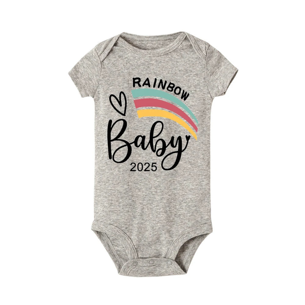 Coming Soon: 2025 Newborn Baby Rompers! Perfect for Summer, our adorable bodysuits for boys and girls are ideal for pregnancy reveals or toddler jumpsuits