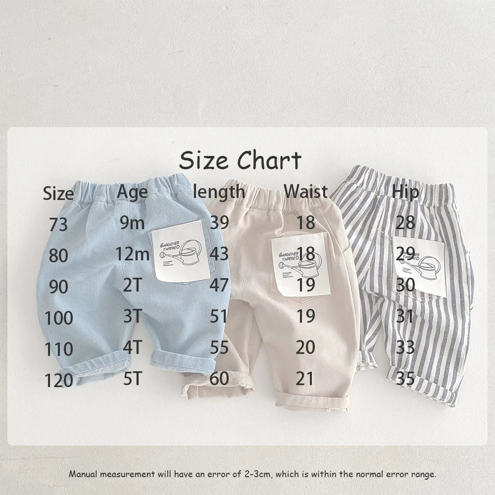 Kids Pants – Four Seasons Elastic Waist Casual Trousers for Boys and Girls (1-5 Years)