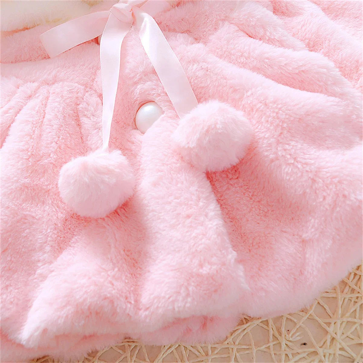 Children's Cape: New Autumn and Winter Wool Sweater Shawl for Baby Girls (6M-1Year)