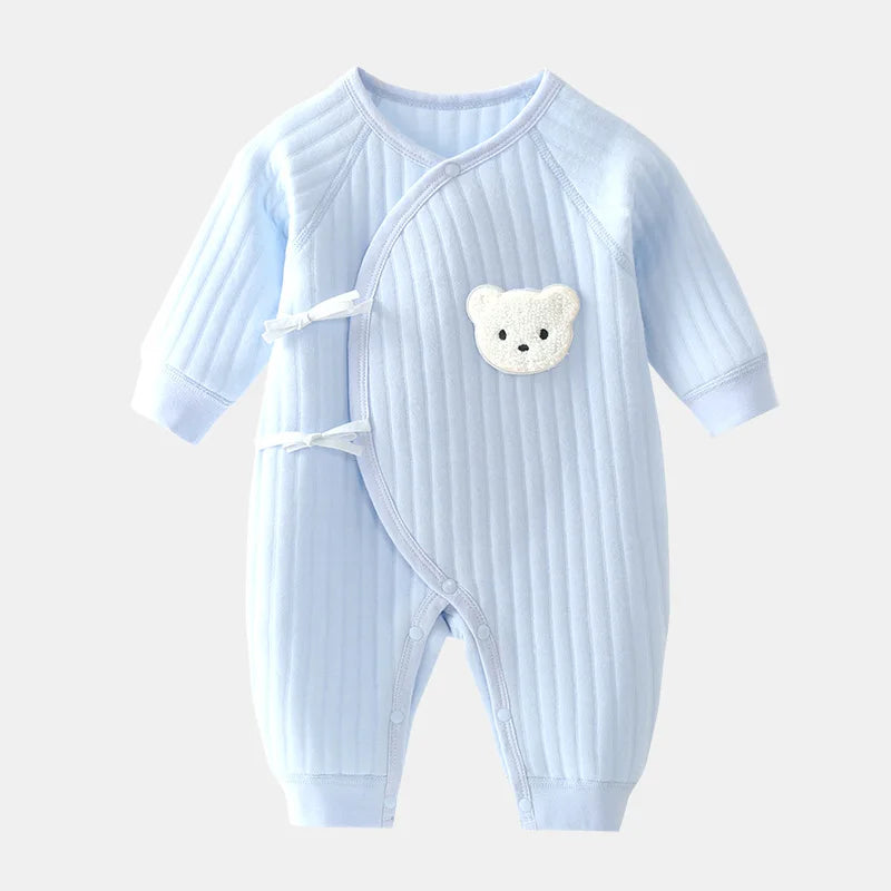 Newborn Winter Onesie Clothes Cotton Toddler 0-6M Thickened Spring and Autumn Clothing.