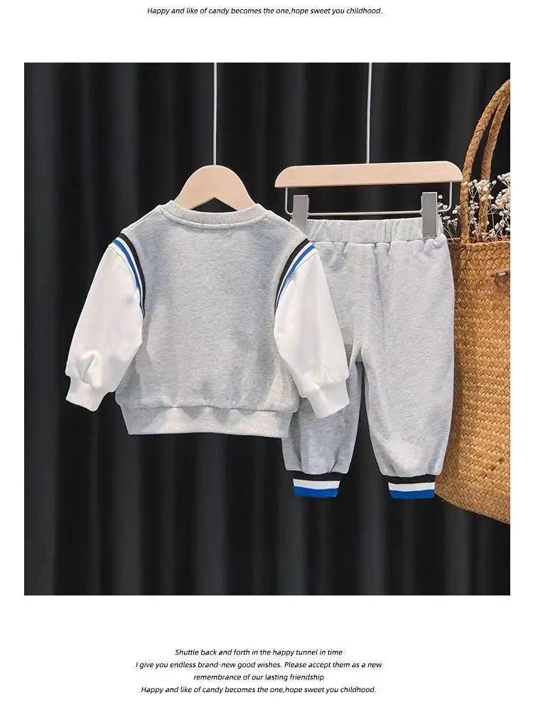 Disney Kids' Clothing Set – Cute Mickey Mouse Print Boys' Sweatshirt and Tracksuit (6M-6Years)