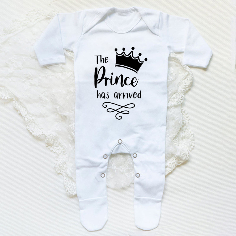Newborn Baby Boy Coming Home 'The Prince Has Arrived' Romper