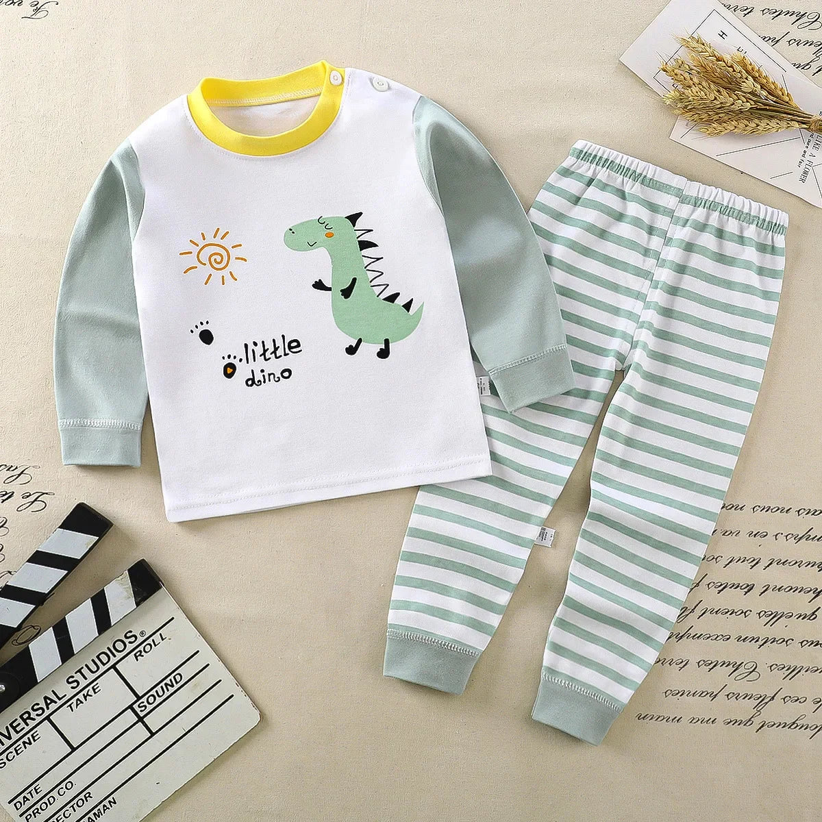 Kids 100% Cotton Pajamas Set – Boys & Girls Cotton Cartoon Outfit (9M-8Years)