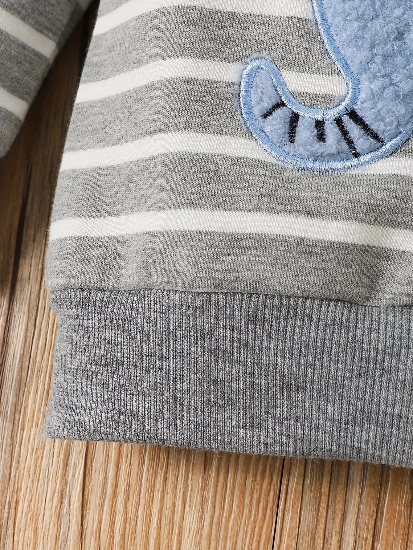 Baby & Toddler Outfit | Elephant Stripe Top & Cute Print Jeans Set for (0-2 Years)