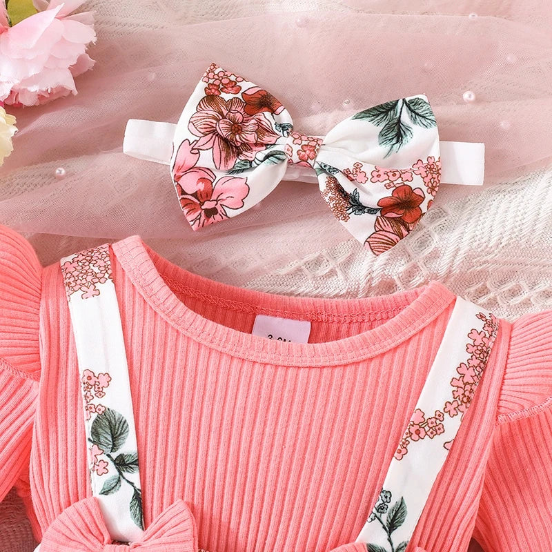 Korean-Style Floral Princess Dress for Baby Girls(3 Months - 3 Years)