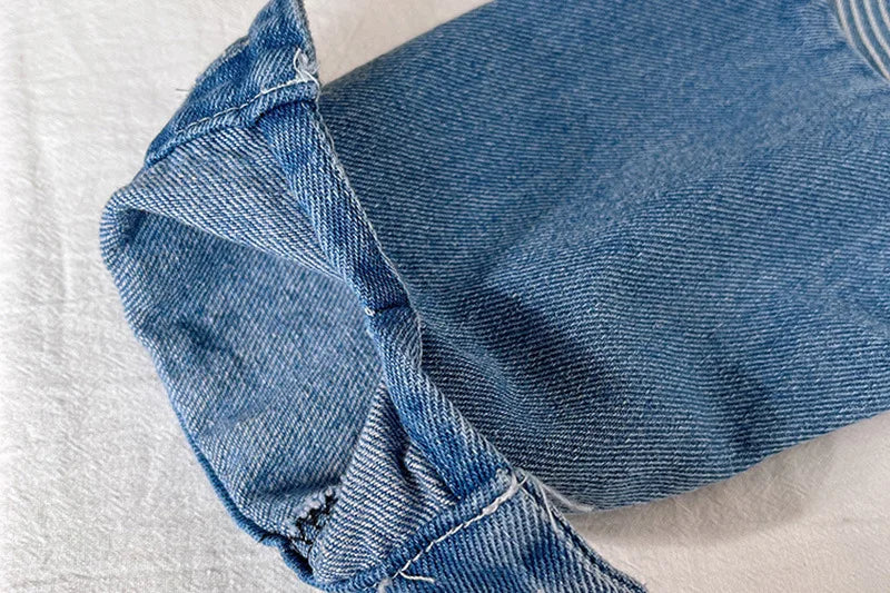 Boys' Denim Jacket | Fashionable Striped Jean Outerwear for Kids & Toddlers (9M-5Years)