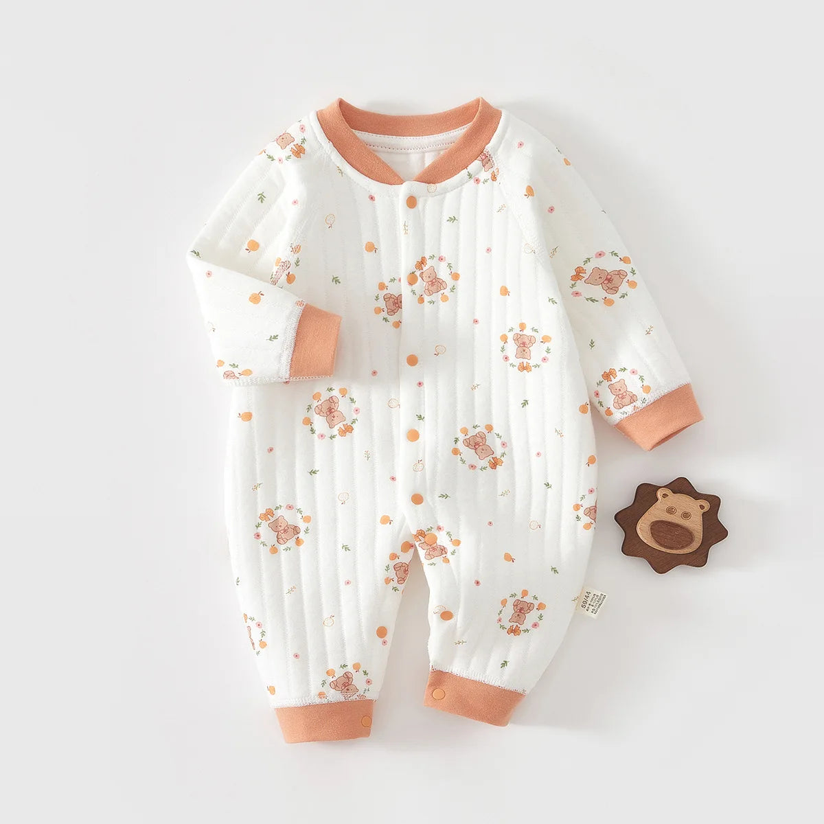 Newborn Baby Jumpsuit Clothes Winter Thickening 100% Cotton Boys Girls