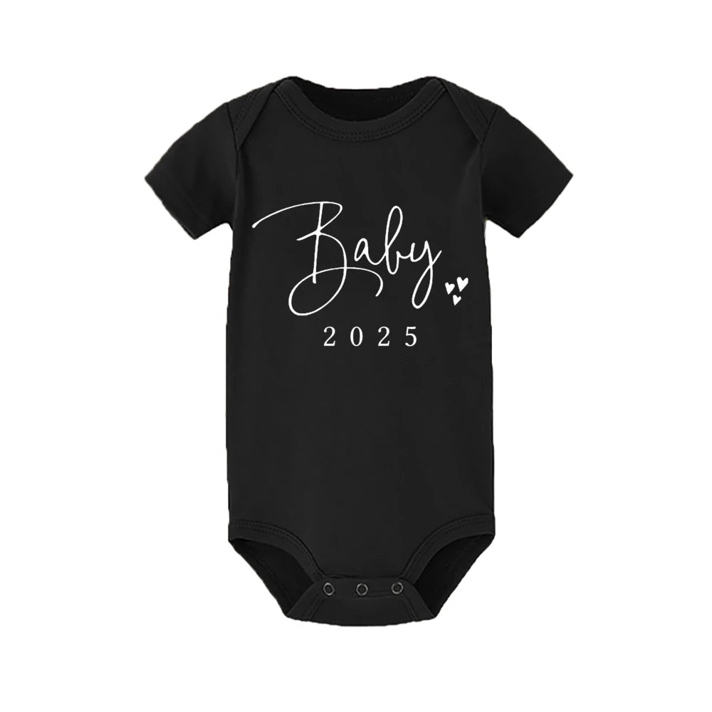 Coming Soon: 2025 Newborn Baby Rompers! Perfect for Summer, our adorable bodysuits for boys and girls are ideal for pregnancy reveals or toddler jumpsuits