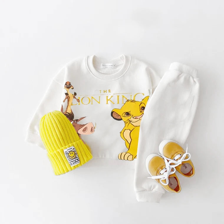 Mickey Mouse, Minnie & Lion King Printed Sweatshirt Sets – Baby Boys (6M-3Years)