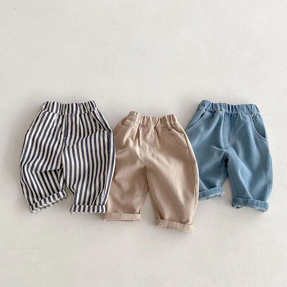 Kids Pants – Four Seasons Elastic Waist Casual Trousers for Boys and Girls (1-5 Years)