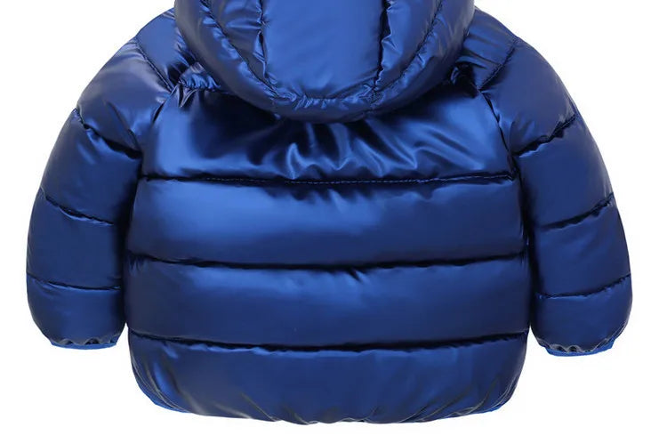 Autumn and Winter Hooded Jacket for Baby Boys and Girls: Adorable Ear Design, Windproof, and Padded for Extra Warmth