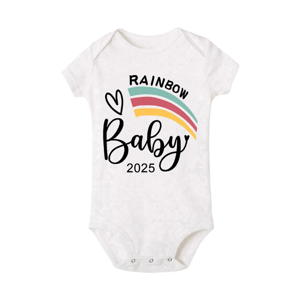 Coming Soon: 2025 Newborn Baby Rompers! Perfect for Summer, our adorable bodysuits for boys and girls are ideal for pregnancy reveals or toddler jumpsuits