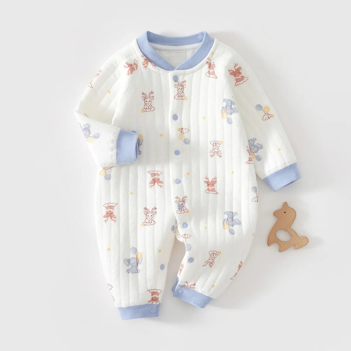 Newborn Baby Jumpsuit Clothes Winter Thickening 100% Cotton Boys Girls