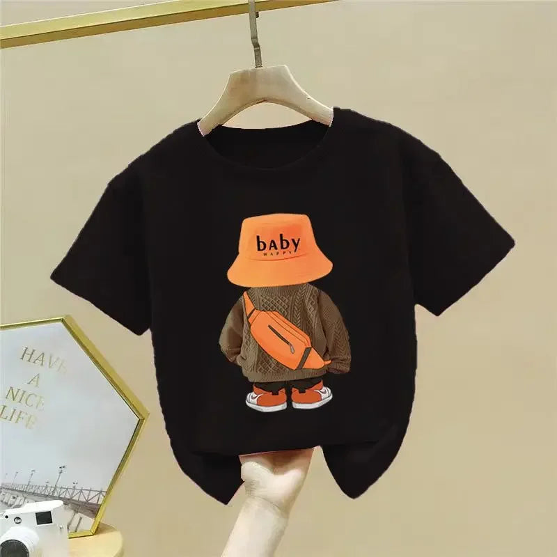 Summer Boys Clothing Set | Cartoon Bear T-Shirt & Shorts 2-Piece Casual Tracksuit Outfit (1-12Years)