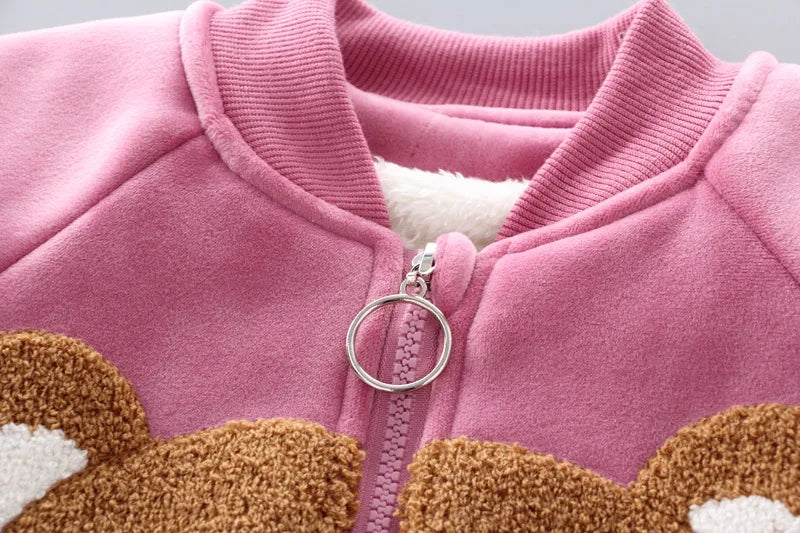 3PCS Baby Winter Clothing Set | Sweater Coat, Hooded Vest & Pants Outfit for Boys & Girls