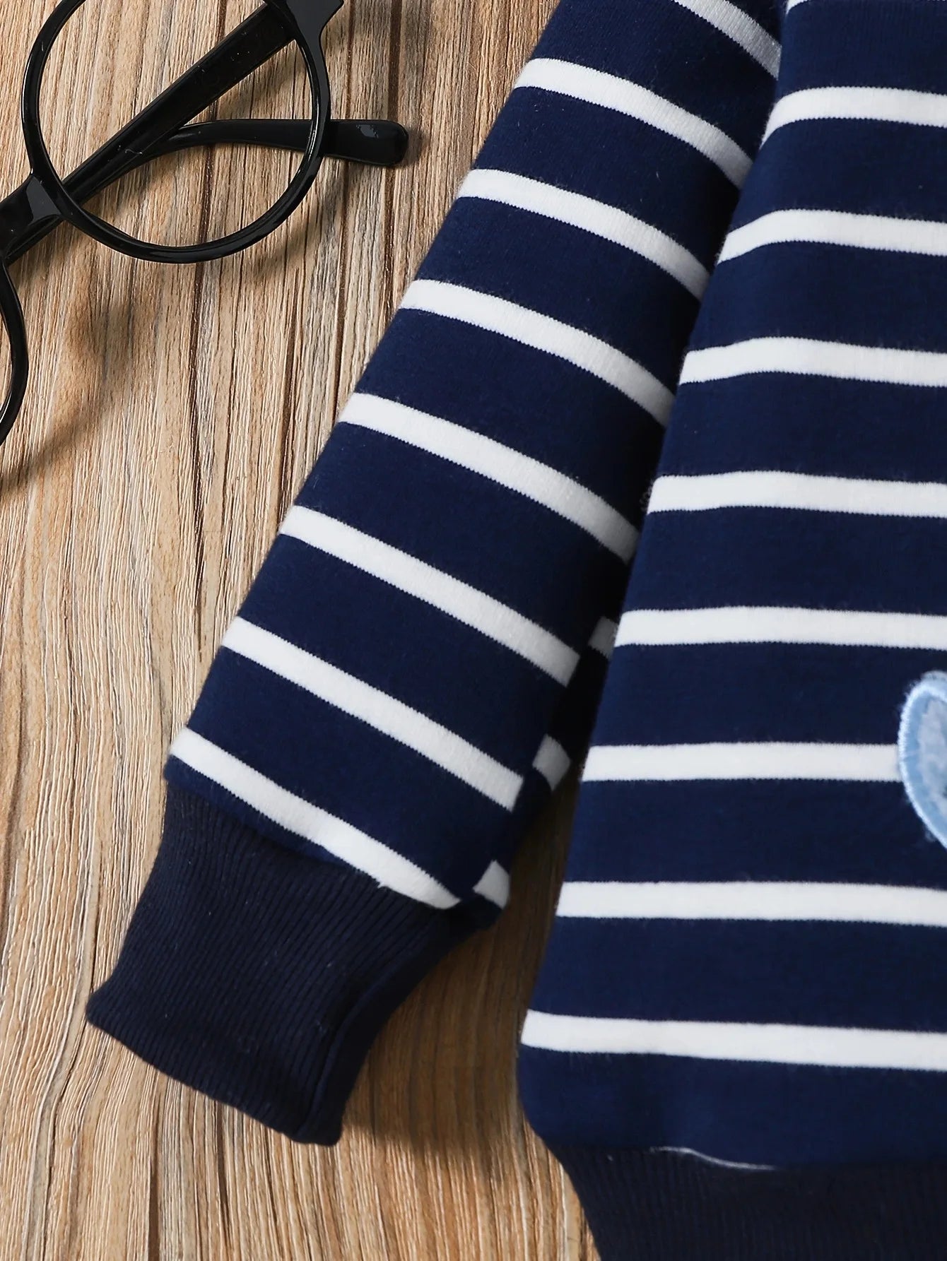Baby & Toddler Outfit | Elephant Stripe Top & Cute Print Jeans Set for (0-2 Years)