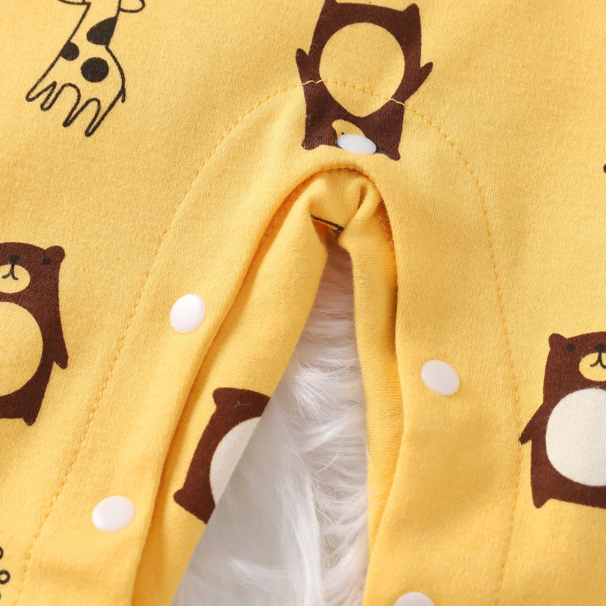 100% Cotton Baby Jumpsuit – Adorable Animal Print Newborn Crawling Suit (0-18 Months)