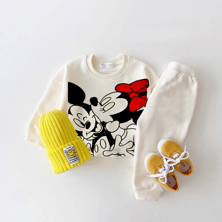 Mickey Mouse, Minnie & Lion King Printed Sweatshirt Sets – Baby Boys (6M-3Years)