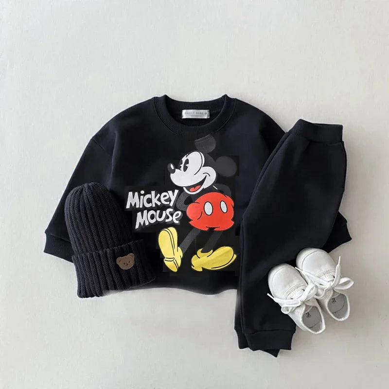 Mickey Mouse, Minnie & Lion King Printed Sweatshirt Sets – Baby Boys (6M-3Years)