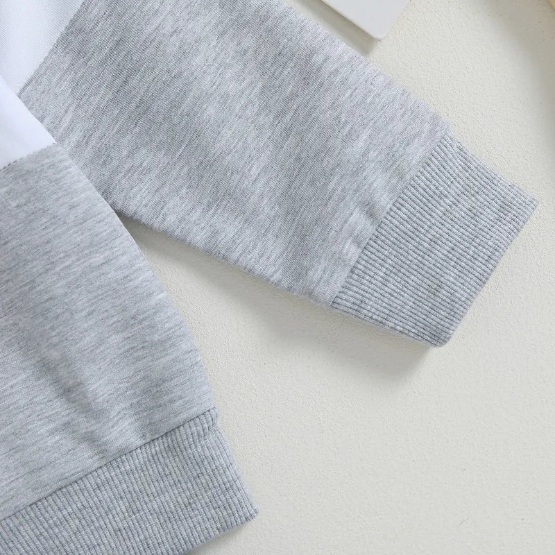 Baby Boy 2-Piece Outfit Set| Long Sleeve Sweatshirt & Elastic Pants Clothes (0-3Years)