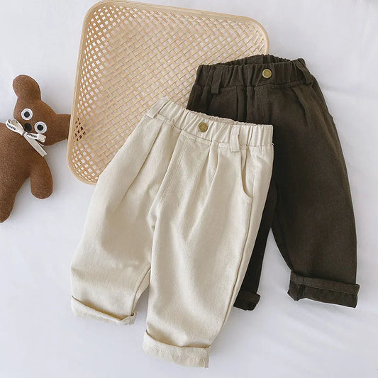 Kids Pants – Four Seasons Elastic Waist Casual Trousers for Boys and Girls (1-5 Years)