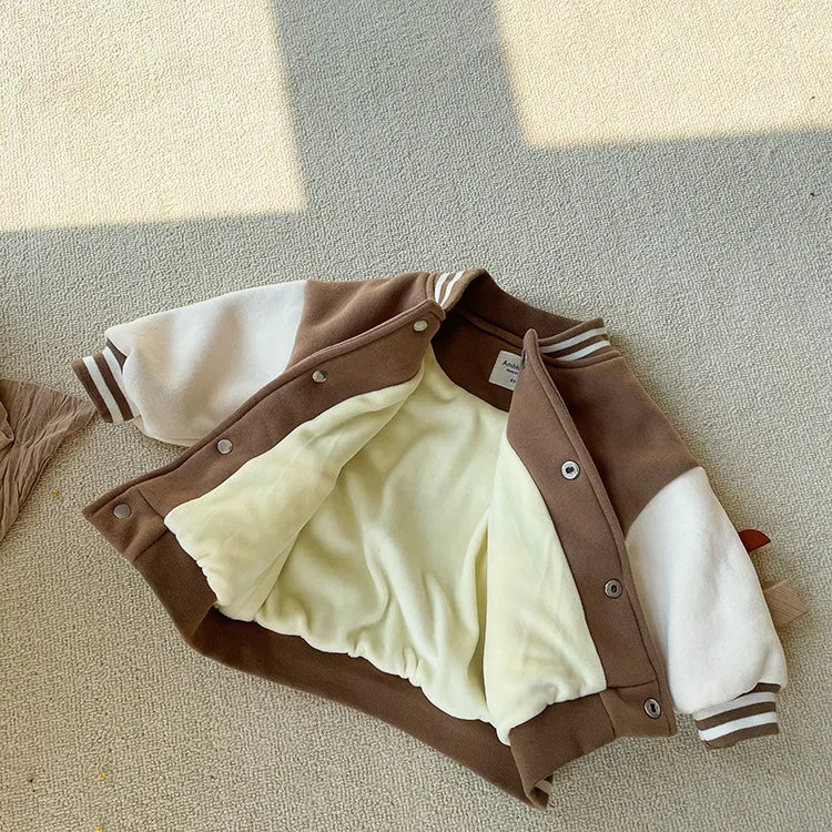 Stylish and Warm Fleece Jacket for Toddler Boys and Girls (0-3 Years).