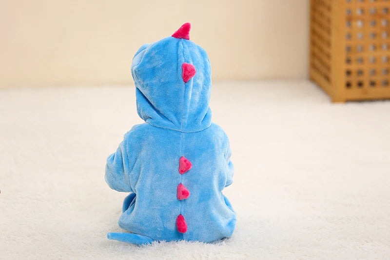 Winter Baby Rompers for Girls and Boys – Hooded Flannel Toddler Infant Overall Jumpsuit Costume (0M-1Years)