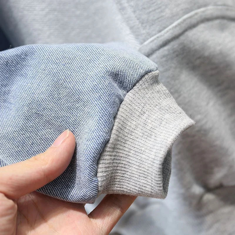 Baby Boy Light Blue Denim Sweatshirt & Sweatpants (9M-5Years)