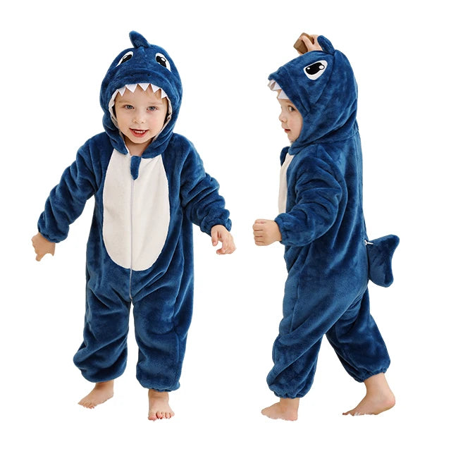 Winter Baby Rompers for Girls and Boys – Hooded Flannel Toddler Infant Overall Jumpsuit Costume (0M-1Years)