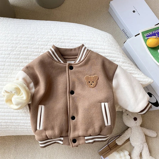 Stylish and Warm Fleece Jacket for Toddler Boys and Girls (0-3 Years).