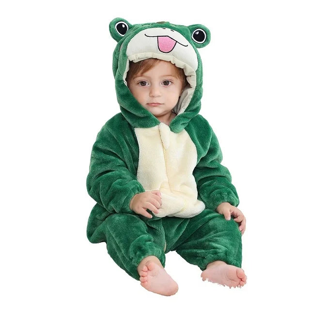 Winter Baby Rompers for Girls and Boys – Hooded Flannel Toddler Infant Overall Jumpsuit Costume (0M-1Years)